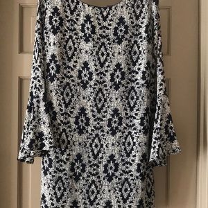 Bluetique boutique bell sleeve dress